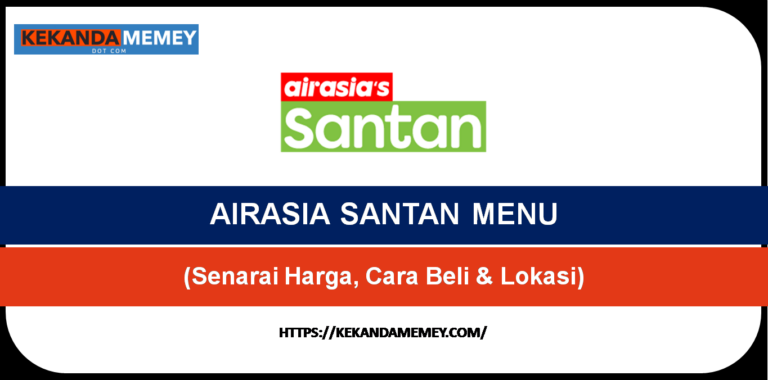 AIRASIA SANTAN MENU