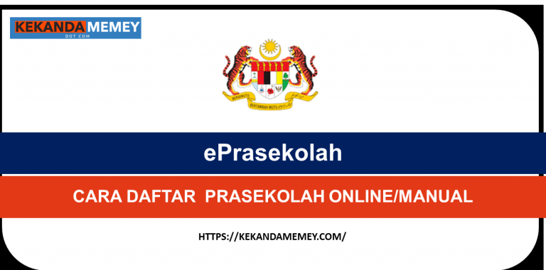 CARA DAFTAR  PRASEKOLAH ONLINEMANUAL 2023 (ePrasekolah)