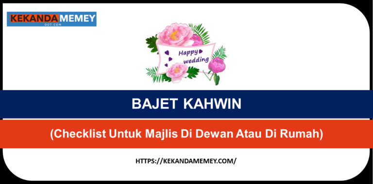 BAJET KAHWIN