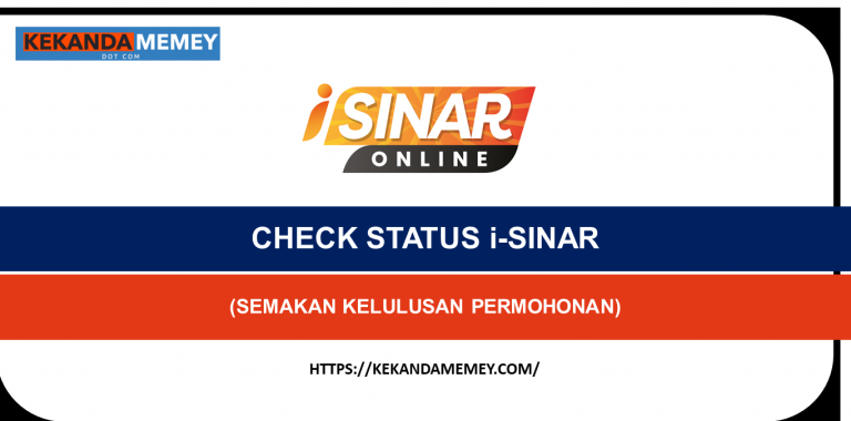 CHECK STATUS i-SINAR