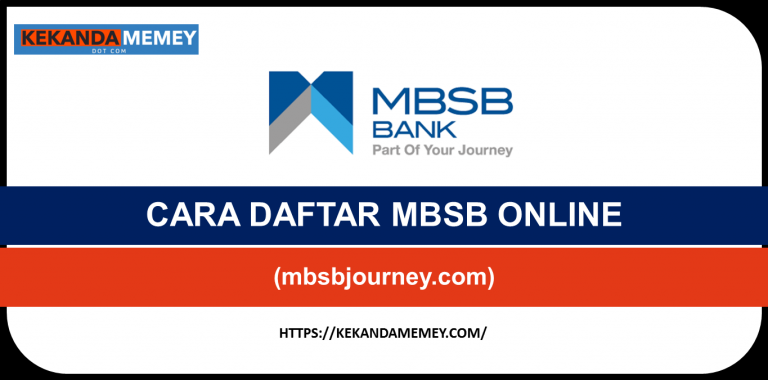 CARA DAFTAR MBSB ONLINE