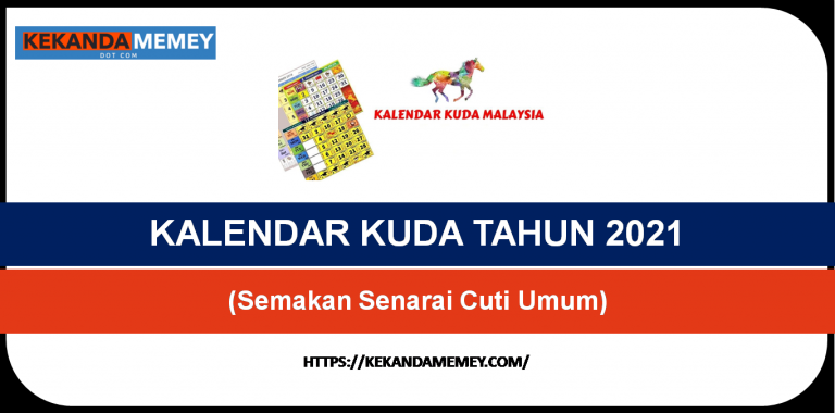 KALENDAR KUDA TAHUN 2021