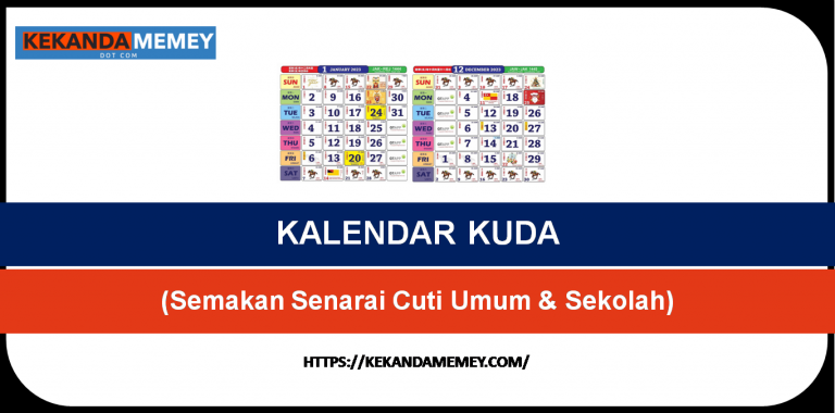 KALENDAR KUDA TAHUN