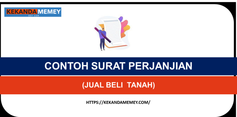 CONTOH SURAT PERJANJIAN JUAL BELI TANAH