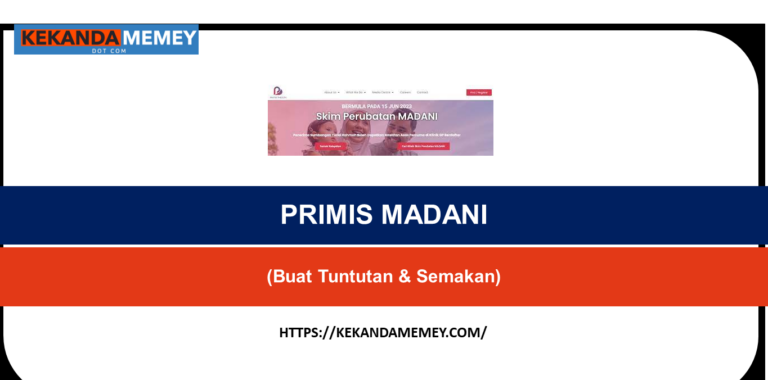 PRIMIS MADANI LOGIN