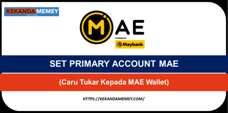 SET PRIMARY ACCOUNT MAE