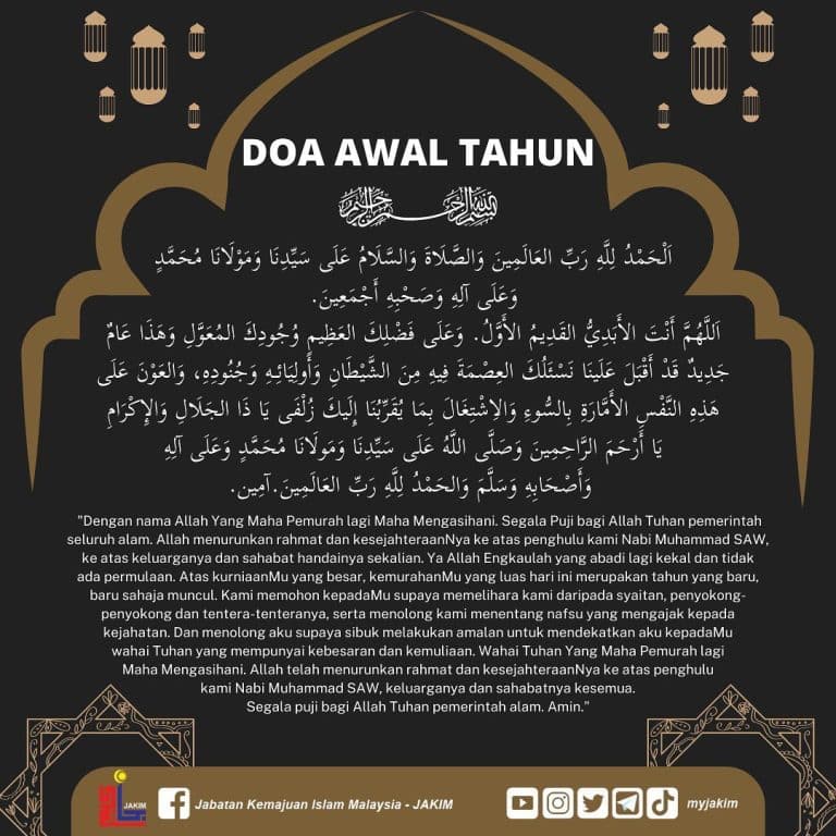 Doa Awal Tahun Islam Awal Muharam